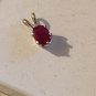 Sterling Silver Ruby Pendant