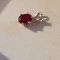Sterling Silver Ruby Pendant