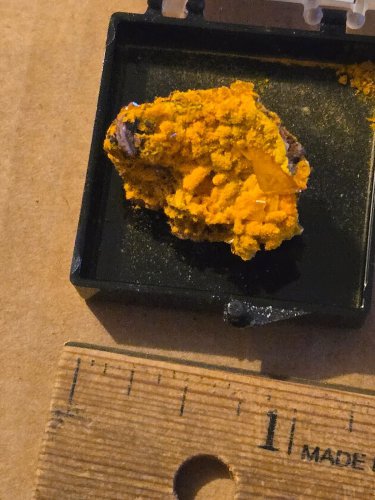 Beautiful Orange Mimetite Wulfenite thumbnail specimen