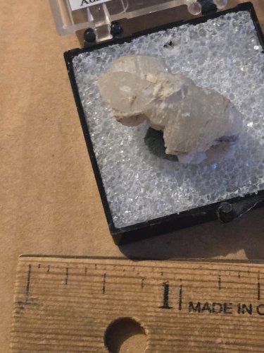 Beautiful White witherite thumbnail specimen