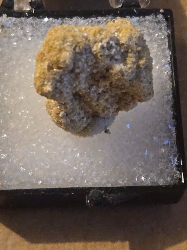 Beautiful Copiapite halotrichite Thumbnail specimen