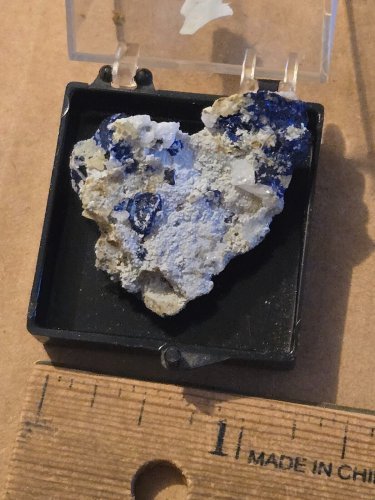 Beautiful Blue Linarite thumbnail specimen