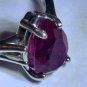 Sterling Red Nigerian Tourmaline Ring