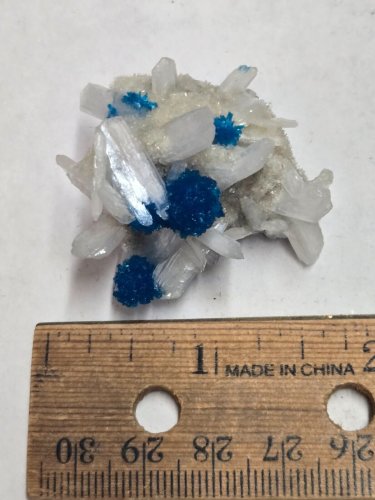 Beautiful Cavansite with Stilbite specimen