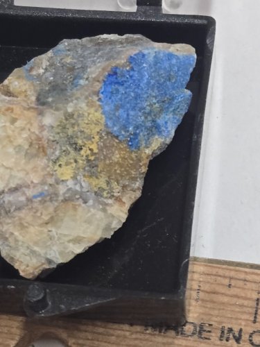 Beautiful blue Linarite thumbnail specimen