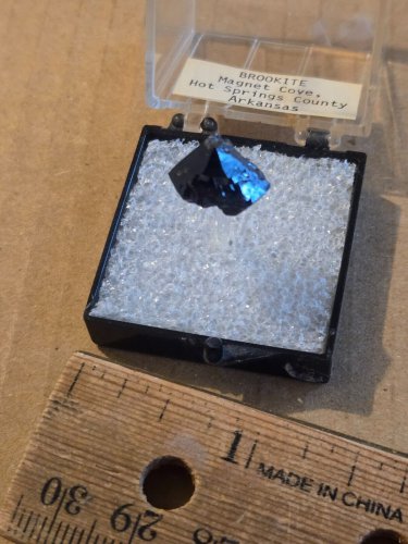Stunning Brookite crystal thumbnail specimen