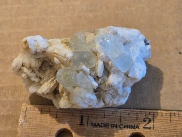 Beautiful Aquamarine w Albite specimen