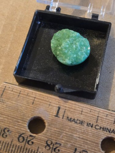 Stunning Cuprian Smithsonite thumbnail specimen