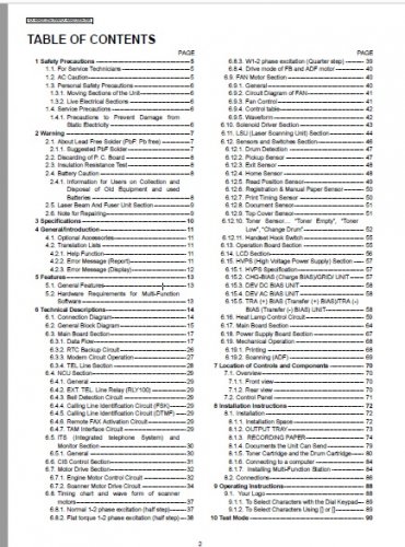 Panasonic KX-MB 2000 HXB Service Manual