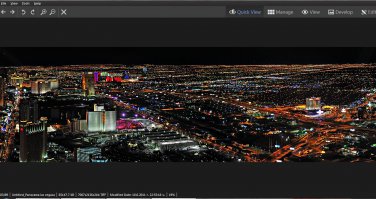 Digital Photo Panorama Night Las Vegas for print