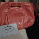 Prada Pink leather clutch