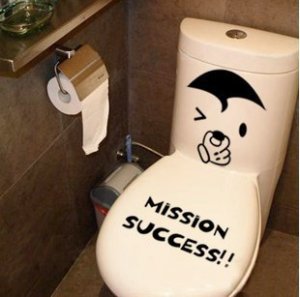 toilet sticker