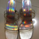 silver prom shoes