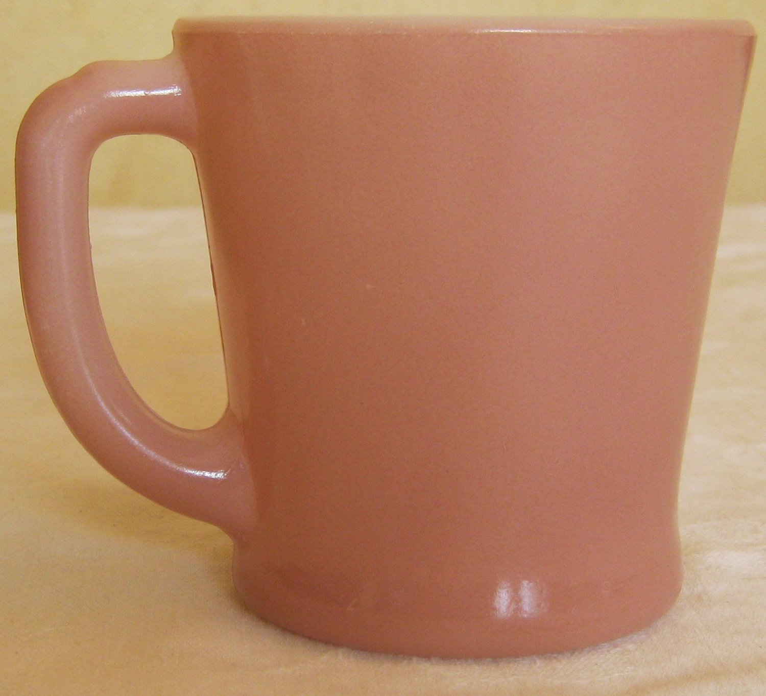 Vintage FireKing Mauve D Handle Coffee Cup