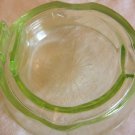 Vintage Depression Glass Green Ashtray
