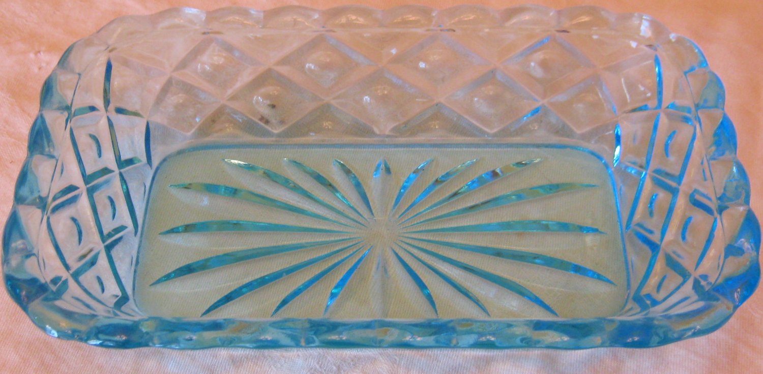 Vintage Blue Candy Dish Bowl