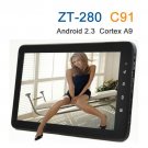 10.2" Cortex A9  Zt-280 C91 Tablet Pc Android 2.3 Capacitive Screen 512mb 8gb 1ghz Camera