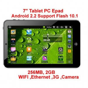 7 inch android 2.2 tablet pc VIA 8650 MID support Flash 10.0