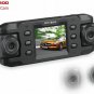 DM800 Car video camera with GPS dual cameras vehicle recorder car dvr with infrared night vision