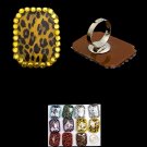 Rhinestone Animal Print Rings
