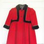 Vintage Coat - Rothschild - Toddler Girl Size 4 - Christmas Red