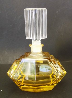 Vintage Perfume Bottle - Designer - Taunu Crystal - Leaded Crystal - Germany