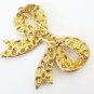 Fruit Salad Rhinestone Vintage Brooch - Bow Shaped