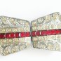 Art Deco Antique Vintage Red Diamond Belt Buckle