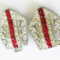 Art Deco Antique Vintage Red Diamond Belt Buckle