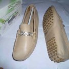 Spanish "Todds" Driving shoe	Beige/Diamanté detail