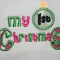 Baby's First Christmas embroidered shirt
