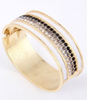 Dazzle Me Rhinestone Fold-over Bracelet