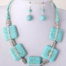 Bold Turqouise Necklace Set