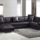Black Ultra modern sectional sofa