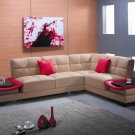 Contemporary Leather Sectional