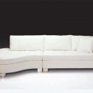 Contemporary leather sectional sofa set