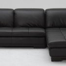 Espresso Bonded Leather Sectional Sofa