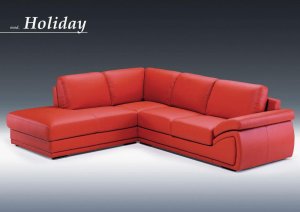 Holiday Red Sectional Sofa set