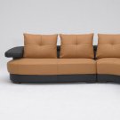 Light brown and black Sectional Sofa