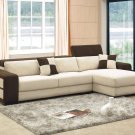 Modern Microfiber Sectional Sofa