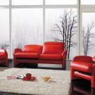 Modern Red leather sofa set