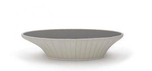 Modern Round Grey White Turtle Coffee Table