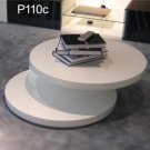 Modern Round White Celia Coffee Table