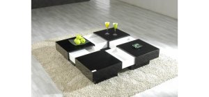 Modern Two Colors Coffee Table "Trisonic"