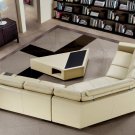 Tera Beige Sectional Sofa with Coffee Table