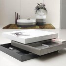 Trio-2 - Lacquer 3 Tone Square Coffee Table