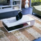 5010C - Modern White and Black Coffee Table