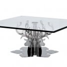 Modern Glass Square Coffee Table - Hamlet