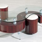 C200 - Contemporary "S" shape coffee table