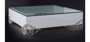Emma - White Lacquer Modern Coffee Table